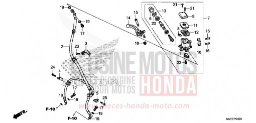 MASTRO FRENO ANTERIORE (CB650F) (1) CB650FE di 2014